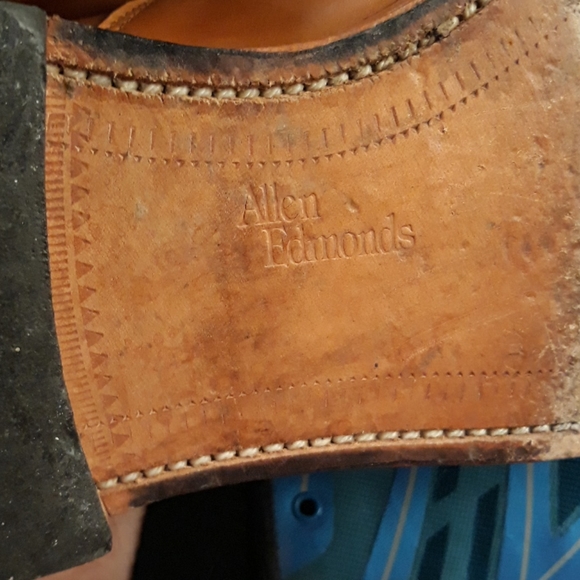 ALLEN‎ EDMONDS Hillcrest Tan Brown Oxford Lace Up Sz 10.5 D Mens Dress Shoes - Picture 7 of 9